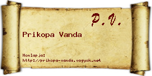 Prikopa Vanda névjegykártya